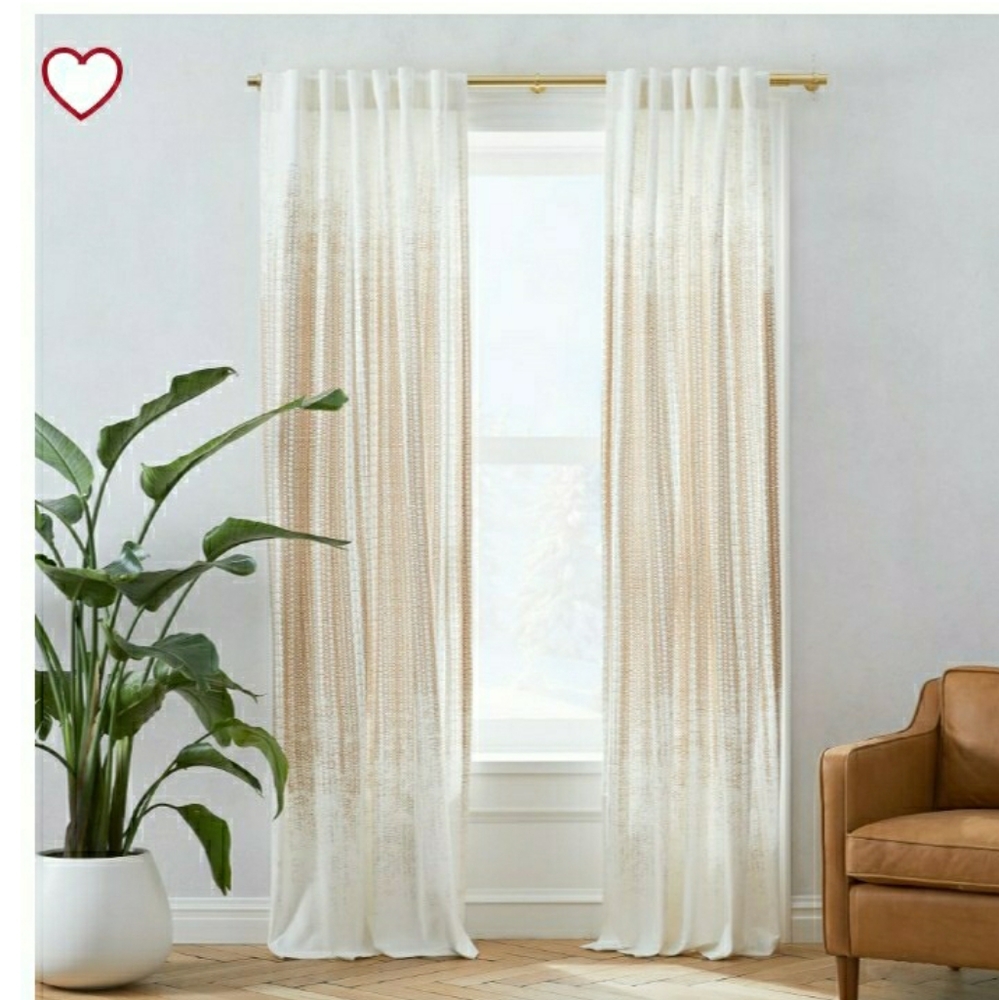 West elm echo print curtains